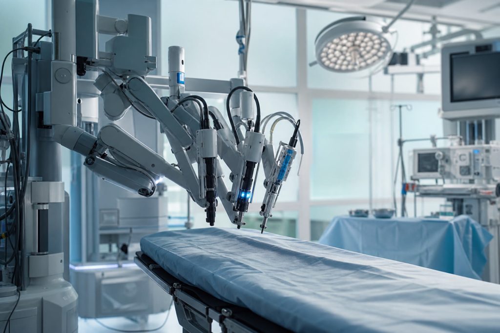 Robotik kalp cerrahisi ameliyathanesi ve cerrahi robot sistemi